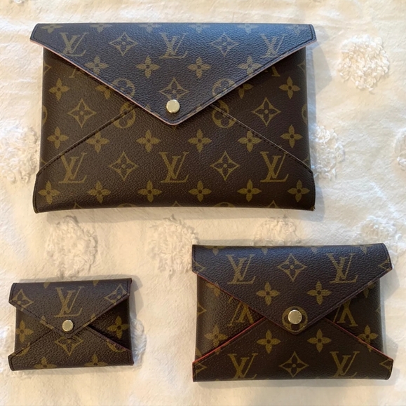 Louis Vuitton Monogram Pochette Kirigami 3 Piece Set Pouch Envelope Clut… - Picture 3 of 7